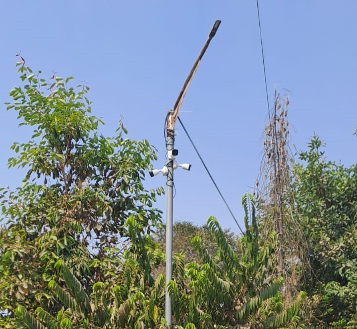 "वाखरी-भिलवाड ग्रामपंचायतमार्फत बसविण्यात आलेली CCTV कॅमेरा यंत्रणा – सुरक्षाव्यवस्था मजबूत"